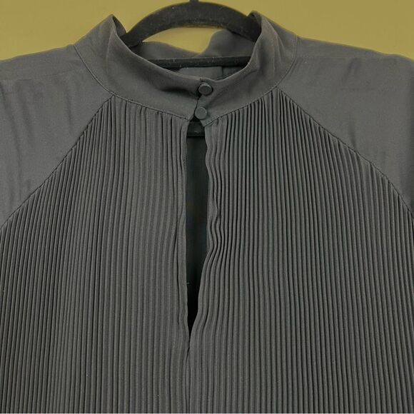 H&M Dress Long Sleeve Midi Elegant Black Pleated Size XXL - Picture 6 of 6